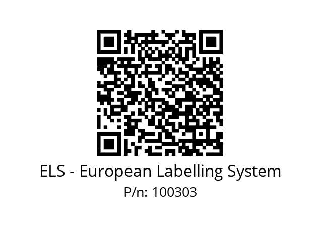  OPT207GS-P550 ELS - European Labelling System 100303