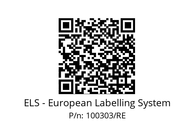   ELS - European Labelling System 100303/RE