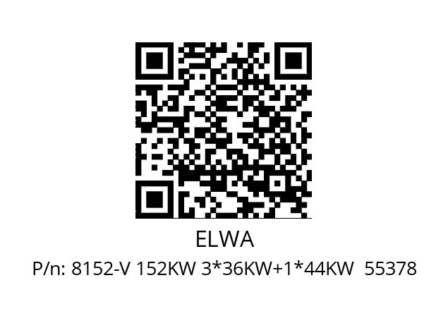   ELWA 8152-V 152KW 3*36KW+1*44KW  55378