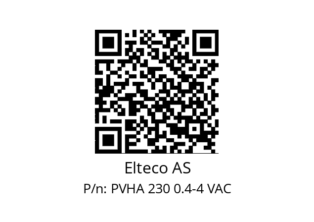   Elteco AS PVHA 230 0.4-4 VAC