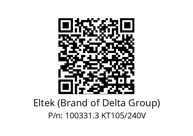   Eltek (Brand of Delta Group) 100331.3 KT105/240V