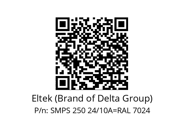   Eltek (Brand of Delta Group) SMPS 250 24/10A=RAL 7024