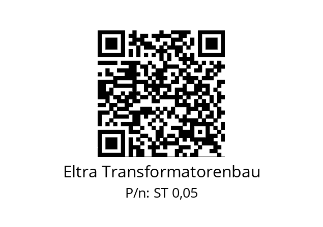   Eltra Transformatorenbau ST 0,05