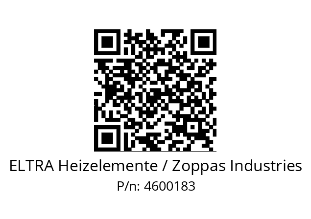   ELTRA Heizelemente / Zoppas Industries 4600183