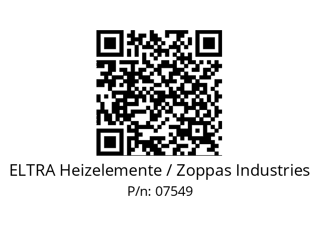   ELTRA Heizelemente / Zoppas Industries 07549