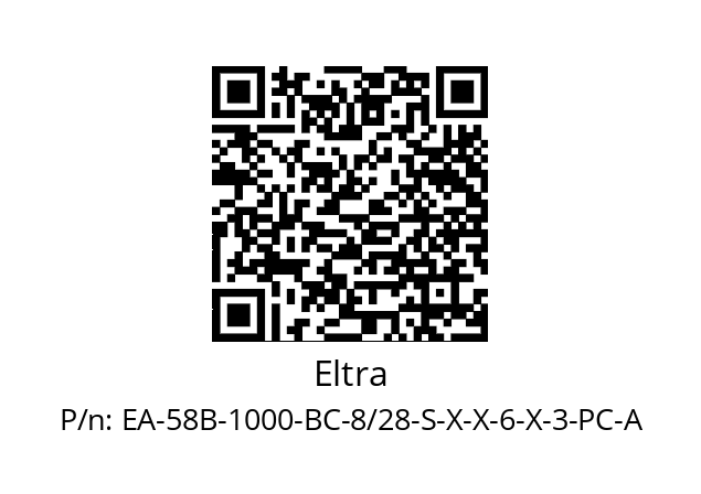   Eltra EA-58B-1000-BC-8/28-S-X-X-6-X-3-PC-A