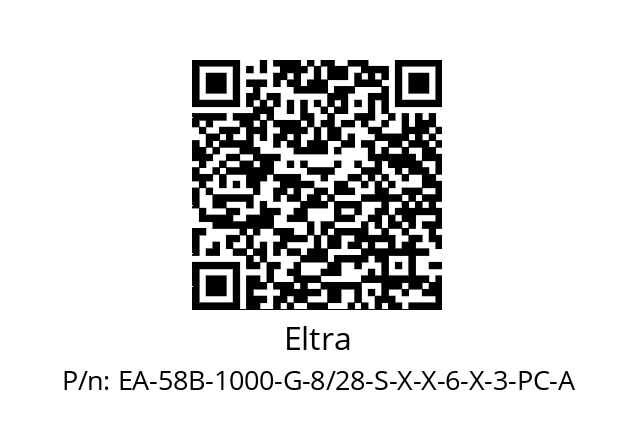   Eltra EA-58B-1000-G-8/28-S-X-X-6-X-3-PC-A