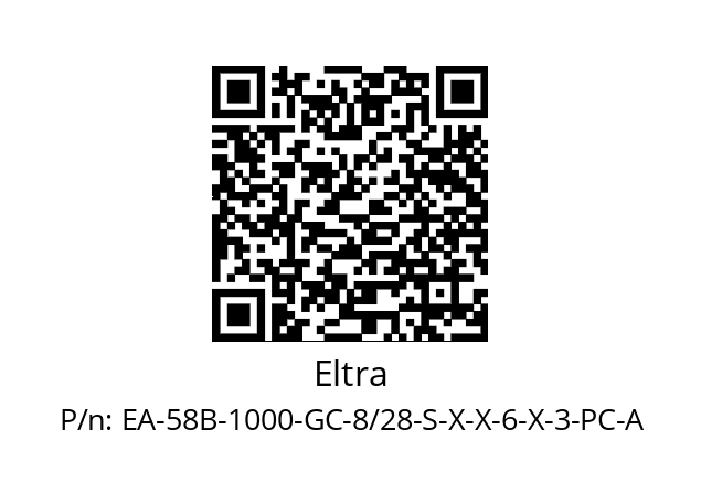   Eltra EA-58B-1000-GC-8/28-S-X-X-6-X-3-PC-A