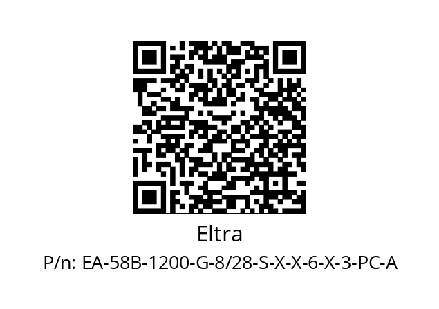   Eltra EA-58B-1200-G-8/28-S-X-X-6-X-3-PC-A