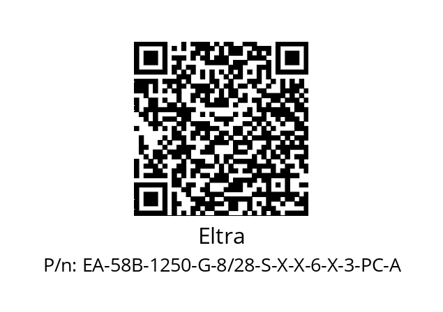   Eltra EA-58B-1250-G-8/28-S-X-X-6-X-3-PC-A