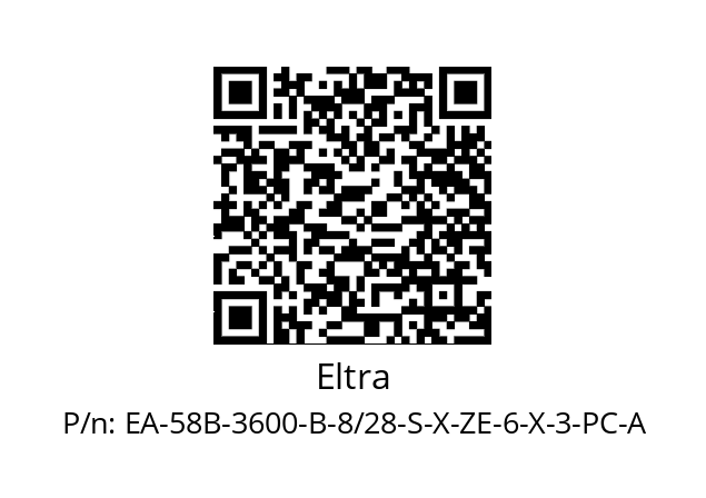   Eltra EA-58B-3600-B-8/28-S-X-ZE-6-X-3-PC-A