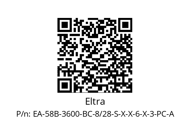   Eltra EA-58B-3600-BC-8/28-S-X-X-6-X-3-PC-A