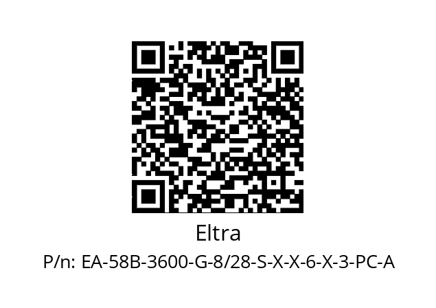   Eltra EA-58B-3600-G-8/28-S-X-X-6-X-3-PC-A