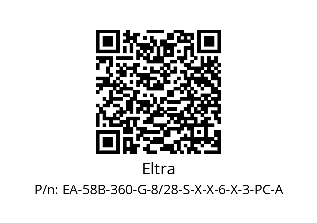   Eltra EA-58B-360-G-8/28-S-X-X-6-X-3-PC-A