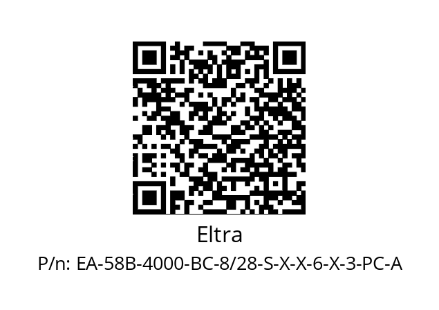   Eltra EA-58B-4000-BC-8/28-S-X-X-6-X-3-PC-A