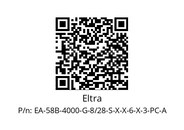   Eltra EA-58B-4000-G-8/28-S-X-X-6-X-3-PC-A