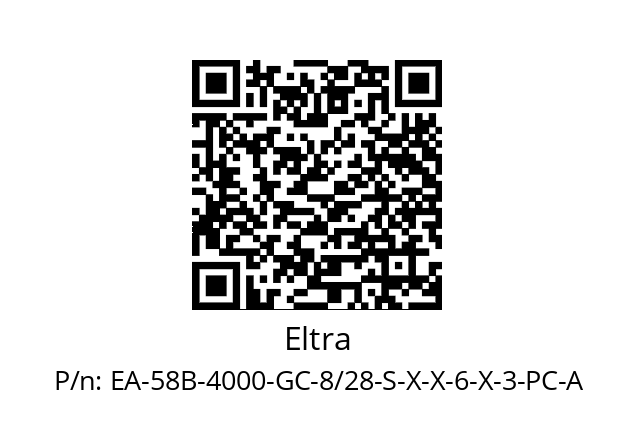   Eltra EA-58B-4000-GC-8/28-S-X-X-6-X-3-PC-A