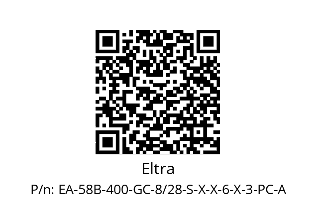   Eltra EA-58B-400-GC-8/28-S-X-X-6-X-3-PC-A