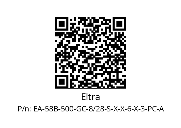   Eltra EA-58B-500-GC-8/28-S-X-X-6-X-3-PC-A