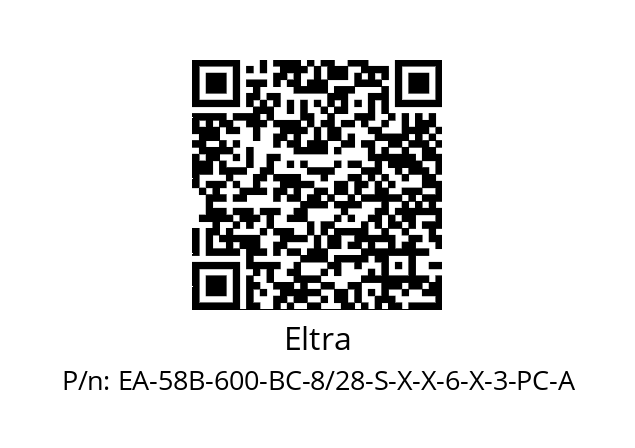   Eltra EA-58B-600-BC-8/28-S-X-X-6-X-3-PC-A