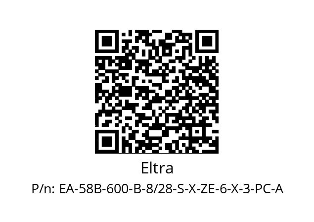   Eltra EA-58B-600-B-8/28-S-X-ZE-6-X-3-PC-A