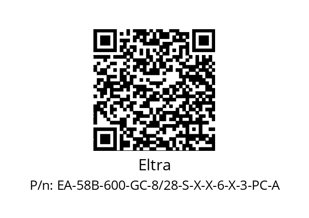   Eltra EA-58B-600-GC-8/28-S-X-X-6-X-3-PC-A