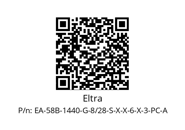   Eltra EA-58B-1440-G-8/28-S-X-X-6-X-3-PC-A