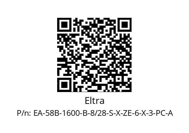   Eltra EA-58B-1600-B-8/28-S-X-ZE-6-X-3-PC-A