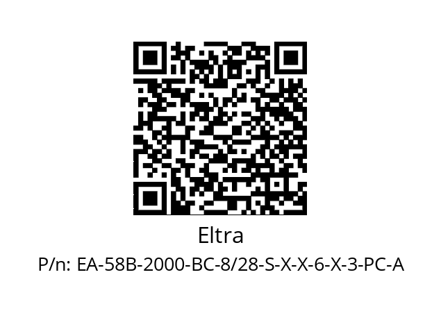   Eltra EA-58B-2000-BC-8/28-S-X-X-6-X-3-PC-A