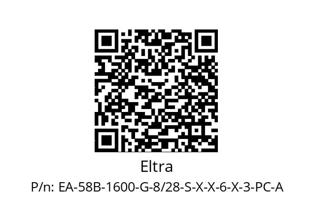   Eltra EA-58B-1600-G-8/28-S-X-X-6-X-3-PC-A