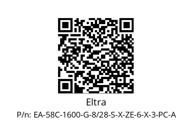   Eltra EA-58C-1600-G-8/28-S-X-ZE-6-X-3-PC-A