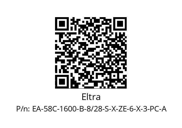   Eltra EA-58C-1600-B-8/28-S-X-ZE-6-X-3-PC-A