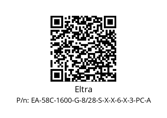   Eltra EA-58C-1600-G-8/28-S-X-X-6-X-3-PC-A