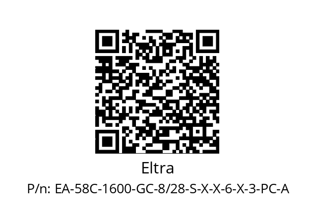   Eltra EA-58C-1600-GC-8/28-S-X-X-6-X-3-PC-A