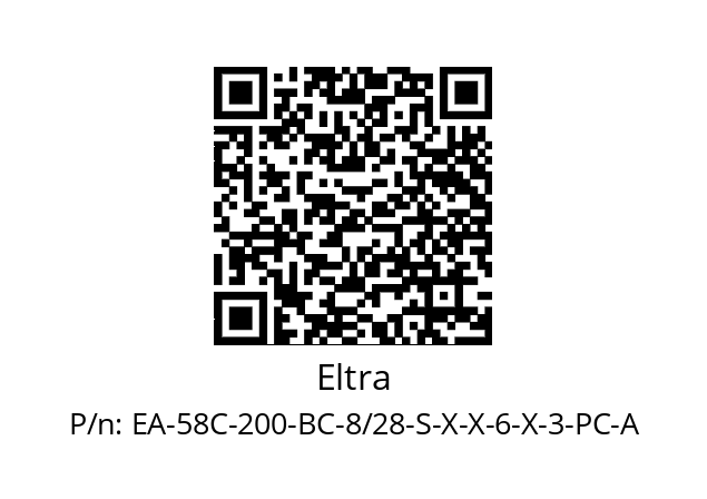   Eltra EA-58C-200-BC-8/28-S-X-X-6-X-3-PC-A