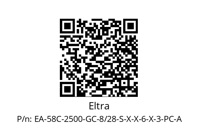   Eltra EA-58C-2500-GC-8/28-S-X-X-6-X-3-PC-A