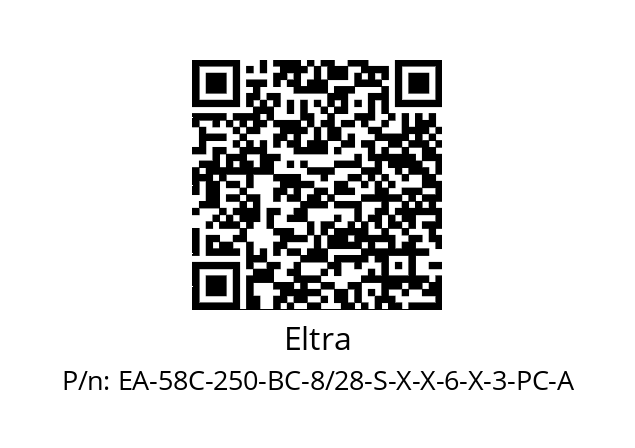   Eltra EA-58C-250-BC-8/28-S-X-X-6-X-3-PC-A