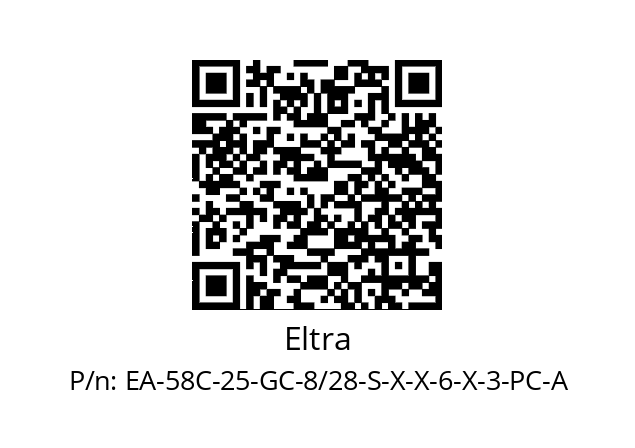   Eltra EA-58C-25-GC-8/28-S-X-X-6-X-3-PC-A