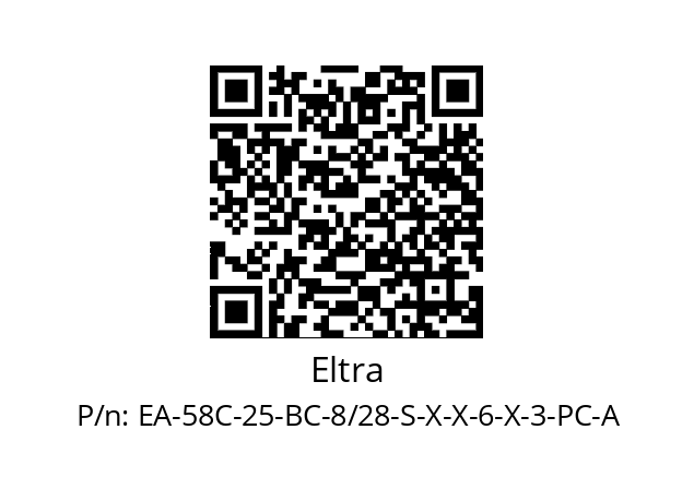   Eltra EA-58C-25-BC-8/28-S-X-X-6-X-3-PC-A