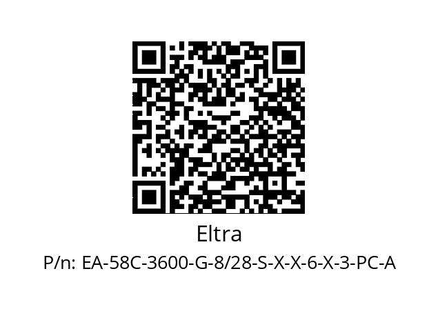   Eltra EA-58C-3600-G-8/28-S-X-X-6-X-3-PC-A