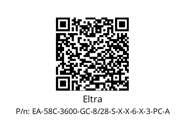   Eltra EA-58C-3600-GC-8/28-S-X-X-6-X-3-PC-A