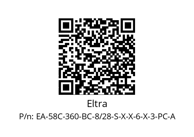   Eltra EA-58C-360-BC-8/28-S-X-X-6-X-3-PC-A