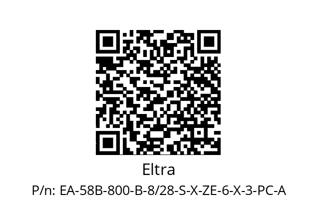   Eltra EA-58B-800-B-8/28-S-X-ZE-6-X-3-PC-A