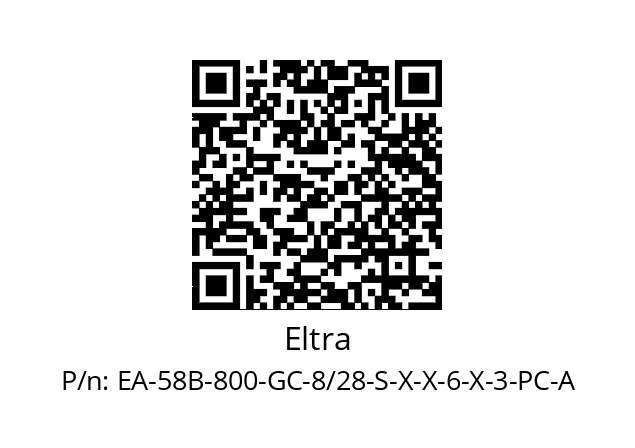   Eltra EA-58B-800-GC-8/28-S-X-X-6-X-3-PC-A