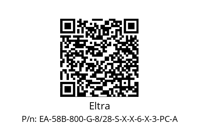   Eltra EA-58B-800-G-8/28-S-X-X-6-X-3-PC-A