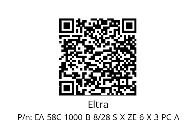   Eltra EA-58C-1000-B-8/28-S-X-ZE-6-X-3-PC-A