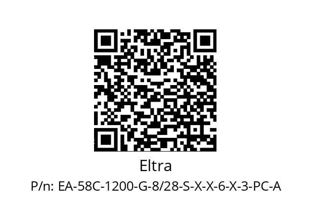   Eltra EA-58C-1200-G-8/28-S-X-X-6-X-3-PC-A