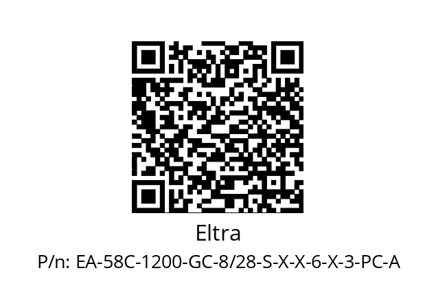   Eltra EA-58C-1200-GC-8/28-S-X-X-6-X-3-PC-A