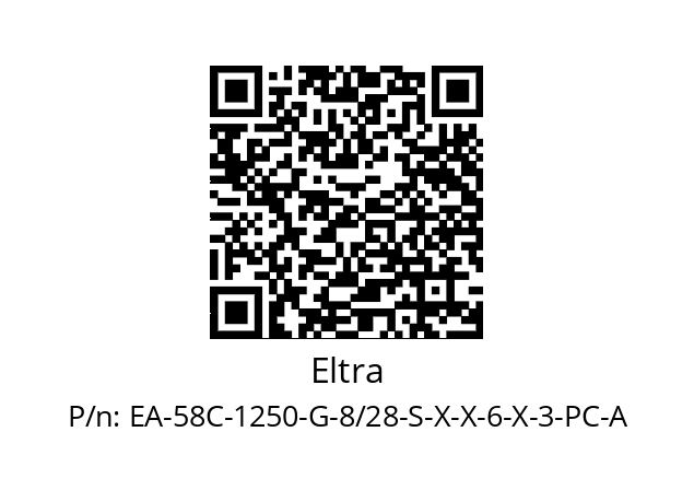   Eltra EA-58C-1250-G-8/28-S-X-X-6-X-3-PC-A