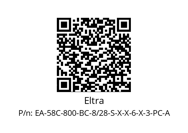   Eltra EA-58C-800-BC-8/28-S-X-X-6-X-3-PC-A